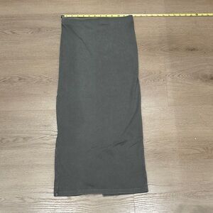 Wild Fable Green Ribbed Midi Skirt